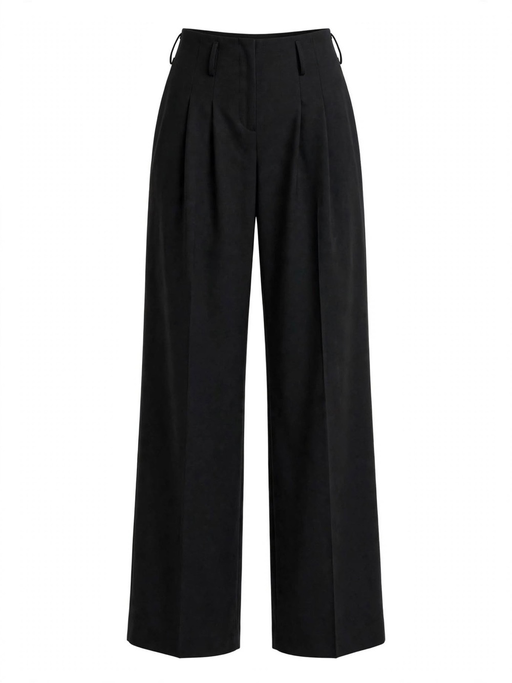 Pink Tartan Black High-Waist Wide Leg Pleated Wool Trousers Size 2